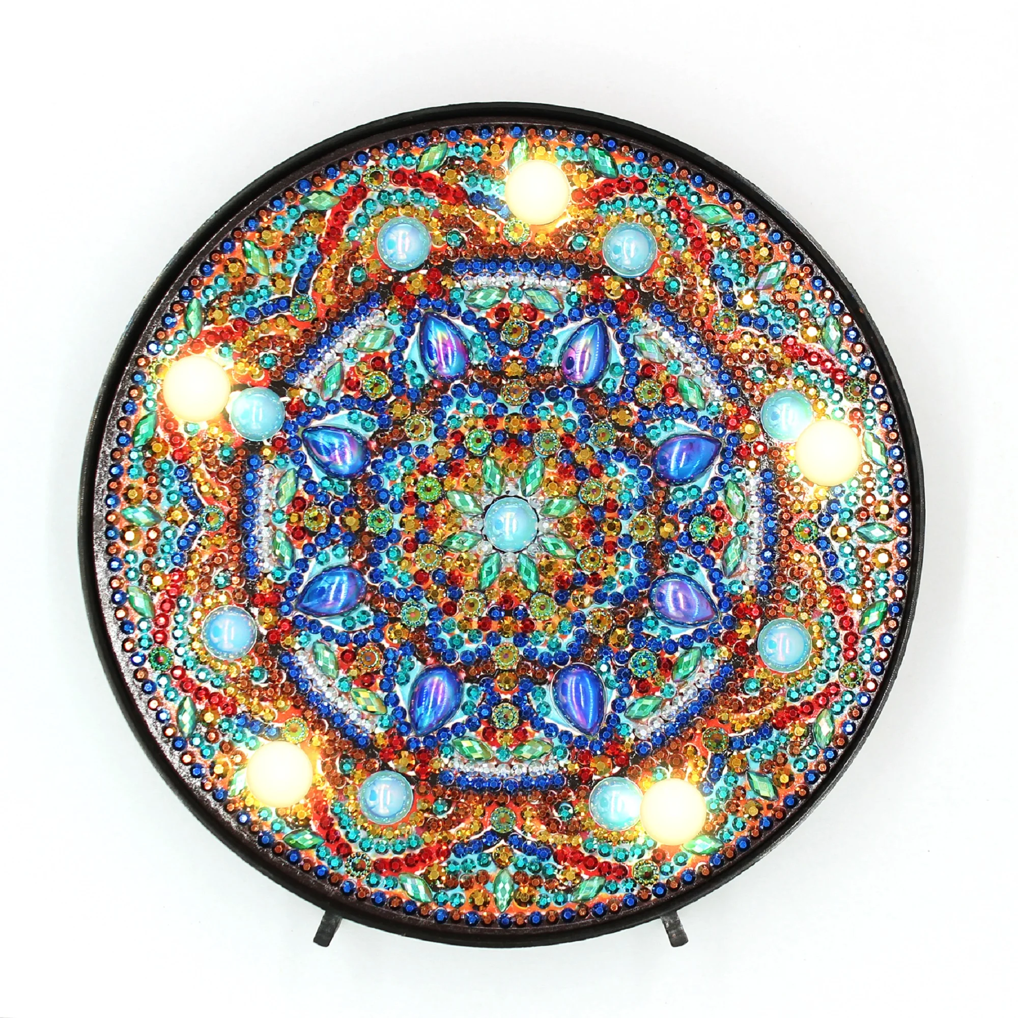 

2019 New Product Diy Diamond Painting Light Mandala For Table Home Decor Round Circle Crystal Resin Diamond Painting ZXD031