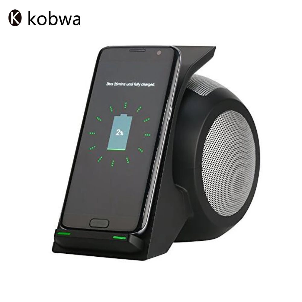 Bluetooth 4.0 Wireless Fast Charging Stand&Stereo Speaker