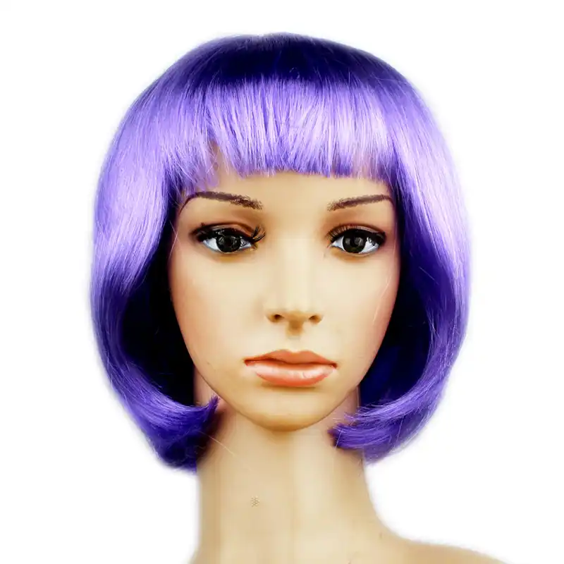 2019 1pc Colorful Pet Dress Up Short Hair Wave Head Wigs Xmas