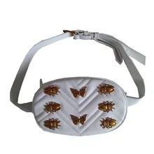 Hchenli женские пайетки пчела бабочка Лев Поясные Сумки Фанни круг поясные сумки белый черный красный поясная сумка Деньги Грудь Сумки