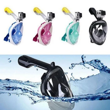 

Hot!Adult child Diving Mask Scuba Mask Underwater Anti Fog Full Face Mask Surface Scuba for Gopro