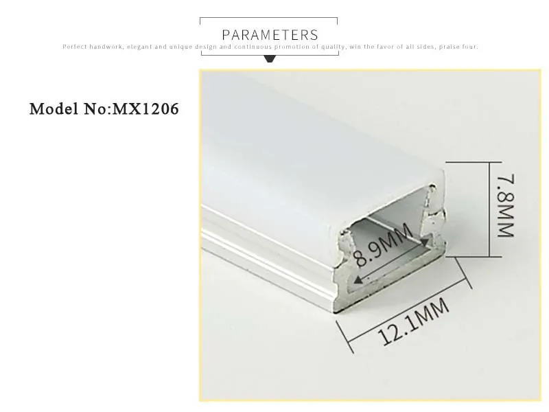 12X6 мм светодиодный алюминиевый профиль Системы для Светодиодные полосы света Установка встраиваемые штранг-прессования светодиодный Алюминий профиль для Светодиодный гибкие светодиодные ленты