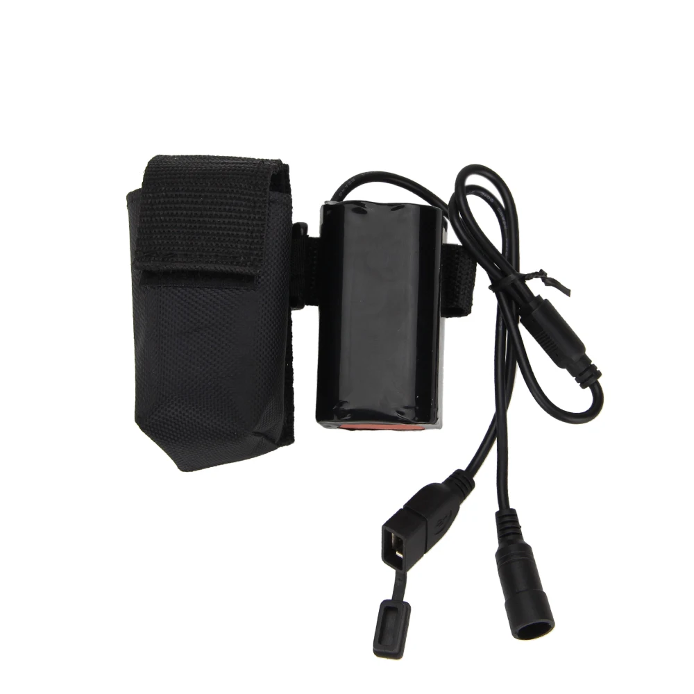 Bike Light Power Supply Rechargeable USB 8.4 V 6400 mAh 4x 18650