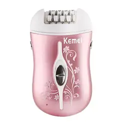 Kemei перезаряжаемый 3 в 1 прибор для удаления волос эпилятор для удаления волос Бритва для женщин леди эпилятор электрический для ухода за
