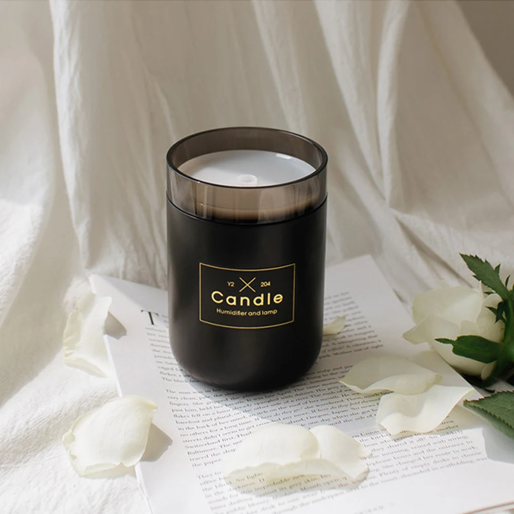 

DIDIHOU Candle Romantic Ultrasonic Air Humidifier Soft Light USB Essential Oil distributor Car Purifier Aroma Anion Mist Maker