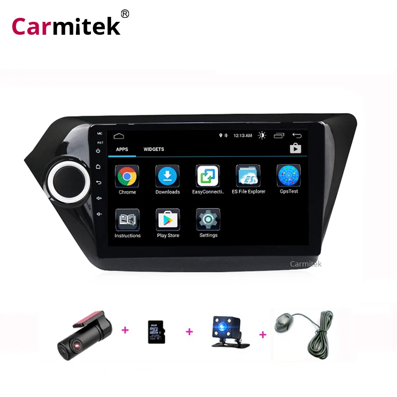 Продажа 2 din android автомобильный dvd Радио для kia k2 Rio 2010 2011 2012 2013 2014 2015 2016 2017 font b gps b font навигация Мультимедийная Система головное устройство