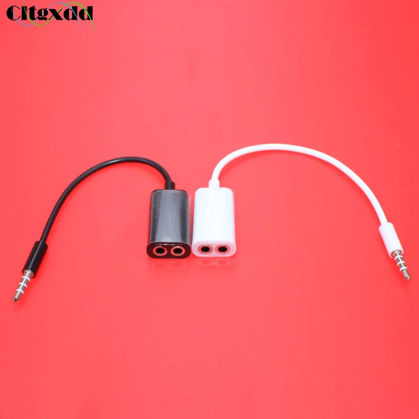 

10pcs 1 Male to 2 Female 3.5mm 4pole Jack with Micphone Aux Audio Cable Headphone Splitter for iPad iPod laptop MP3 speaker