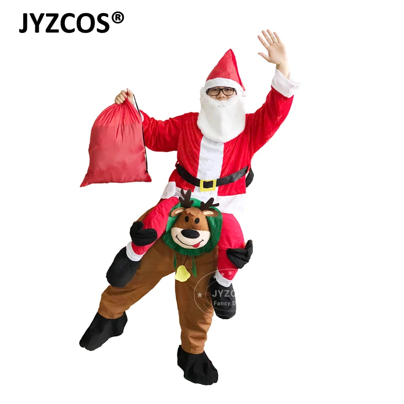 JYZCOS Adult Santa Claus Riding Deer Costume 800 (5)