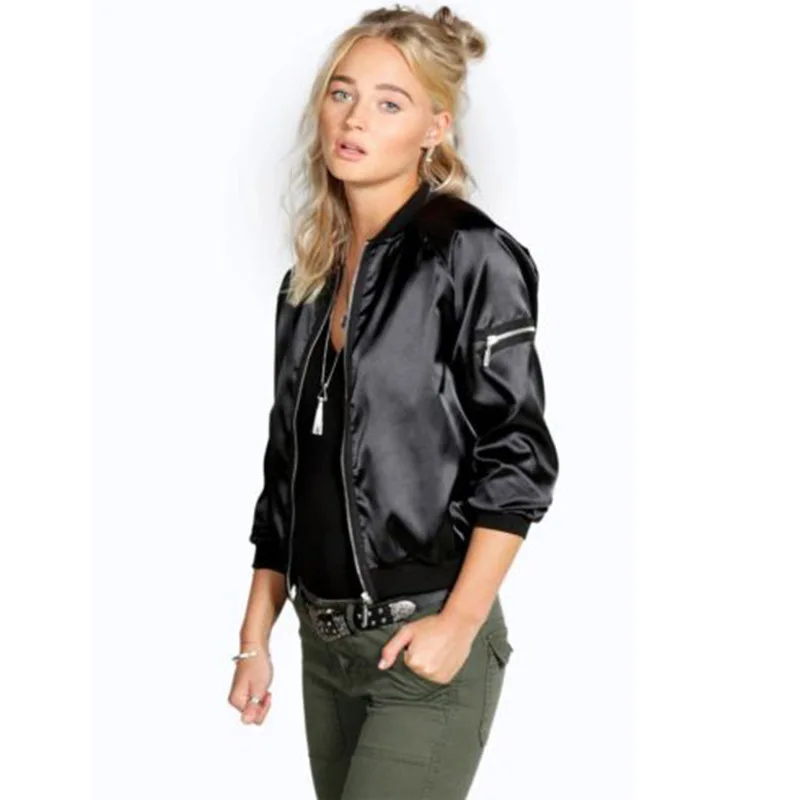 

017 Winter Flight army green bomber jacket women jacket and women's coat clothes bomber ladies