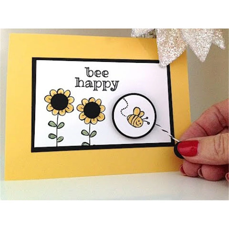 

InLoveArts 6 Pcs/lot Metal Cutting Dies Scrapbooking For Card Making DIY Embossing Cuts New Craft Bee Animals Element
