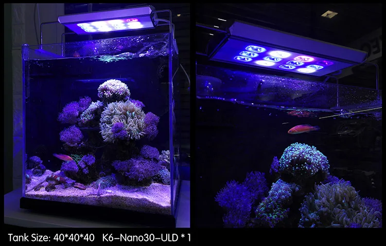 Ключ морской коралловый светильник K6-ULD 40 60 80 110 140 высокая мощность полный спектр светодиодный coralline лампа автоматический рассвет и закат
