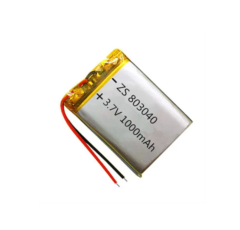 

1/2pcs 3.7V 1000mAh 803040 Lithium Polymer Li-Po ion Rechargeable Battery For MP4 MP5 GPS PSP mobile Pocket PC e-books bluetooth