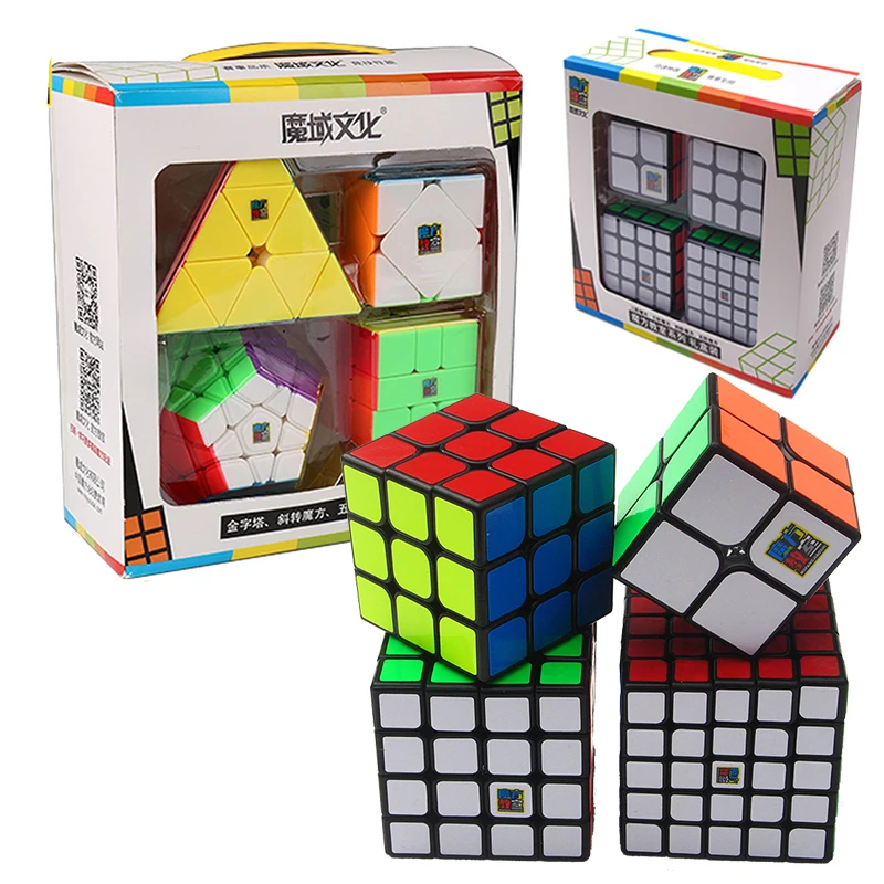 Moyu Cubing Classroom MoFangJiaoShi 2x2x2 3x3x3 4x4x4 5x5x5 Magic Cube Set Gift Stickerless Toys For Children MF2S MF3S MF4S MF5