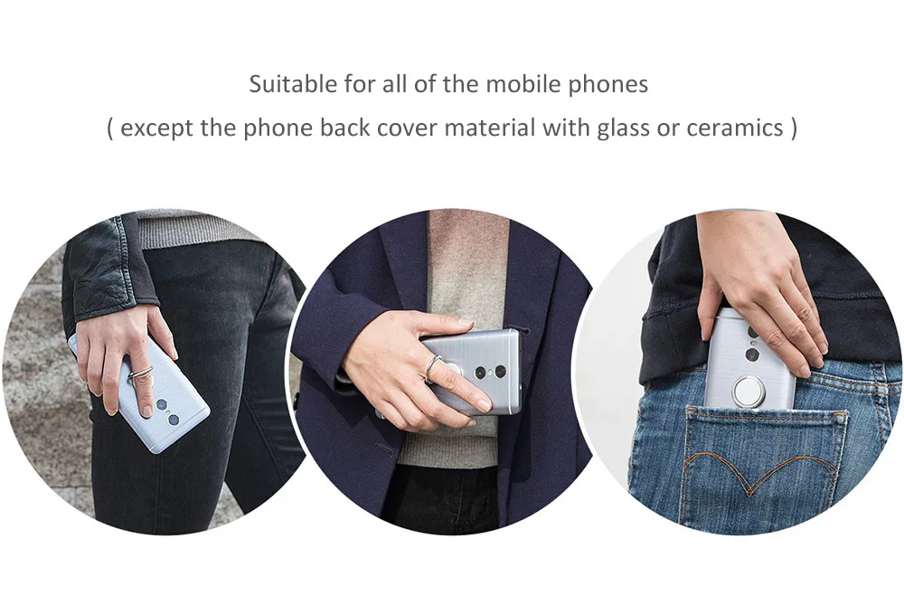 Original Xiaomi Metal Finger Ring Mobile Phone Stand Holder For iPhone iPad Samsung Smart Phone Mount Stand Watch TV Epacket RU (3)