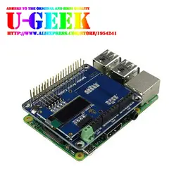 Ugeek Raspberry Pi Сенсор прото Cobber + 0.91 "128x32 I2C OLED ЖК-дисплей Экран | Сенсор Плата расширения для Raspberry Pi 3b 2b b + + Нулевой