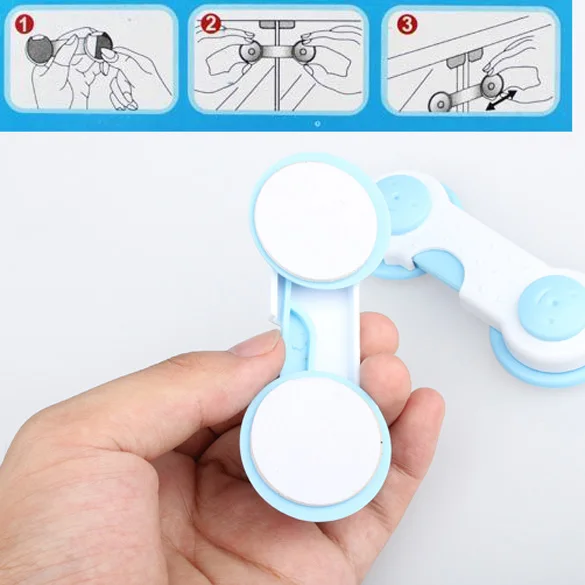 2 قطع الطفل سلامة الطفل قفل حماية درج مجلس الوزراء خزانة خزانة باب الثلاجة متعددة الوظائف آمنة قفل بمزلاج FJ88