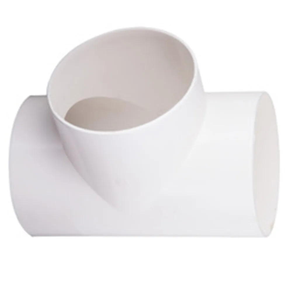 100mm 150mm Y Piece or T Piece Duct Connector 4 inch 6 inch 3 Ways Splitter for Ventilation Tube Plastic Heating & Cooling Vents