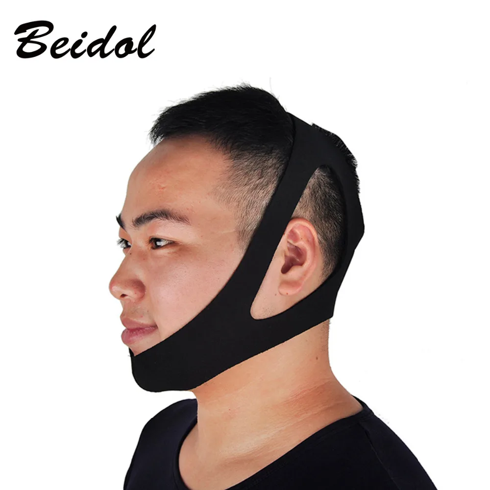 

3 pcs Snore Belt Stop Snoring Sleep Apnea Chin Support Strap for Woman Man Care Sleeping Tools Hot New Black color