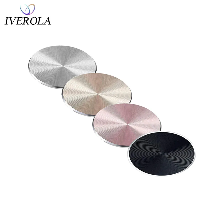 

Univerola Adhesive Metal Plate Mounting Kits Stickers Universal Discs Magnet Patch Compatible with Magnetic Car Phone Holder
