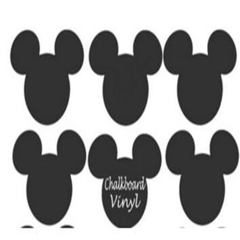 

2016 New 36Labels/lot Mickey Mouse Chalkboard Vinyl Labels Decals Stickers Birthday Party, Playroom Size 5.8cm x 5.3cm