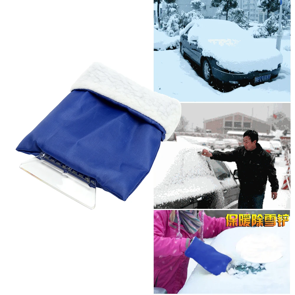 Car Cleaning Glove Ice Scraper Useful Handheld Clean Tool Car Window