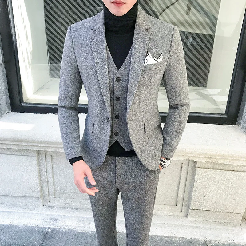 four-seasons-spring-2018-large-size-suits-men-smoke-gray-suit-wedding