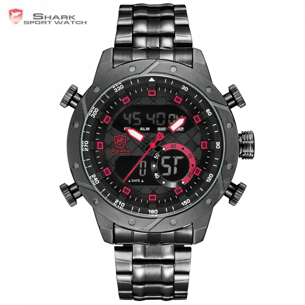 Shark Mens Watches Top Brand Luxury Fashion Business Quartz Watch Men