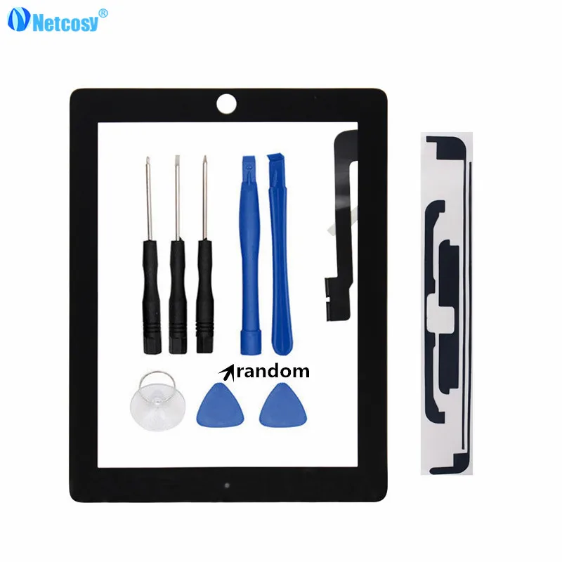 Netcosy Tablet Touch panel For iPad 3 A1416 A1430 A1403 Touch screen digitizer without home button For ipad 3 & Tapes & Tools