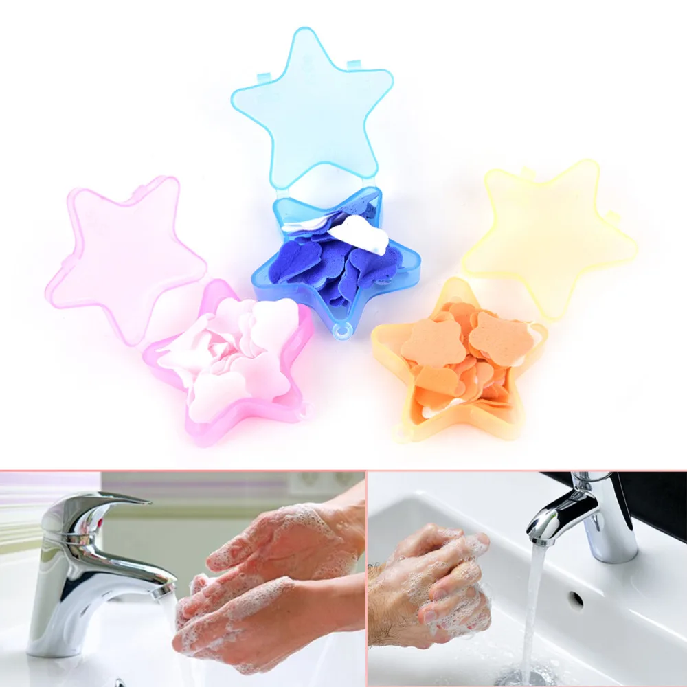 

Colorful 1Pc Gift Bath Body Soaps Travel Portable Fragrant Flower Petal Soap Piece