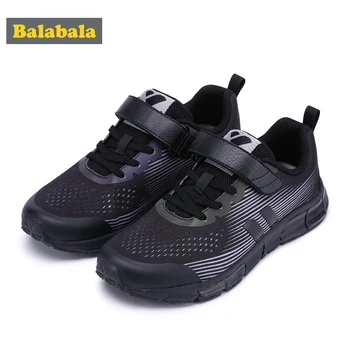 

Balabala Boy Fashion Lace-up Trainers with Hook&Loop Fastener Children Kids Sneakers Running Outdoor Shoes with Anti-slip Design