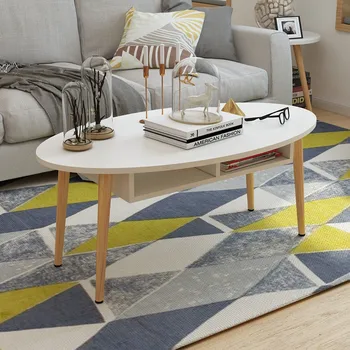 

Nordic Solid Wood Small Tea Table Simple Living Room Small Sofa Table Wild Furniture with Drawers Pine Living Room Furniture