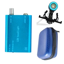 Высокое качество Портативный синий головной свет лампы для стоматологической хирургической медицинской бинокулярной лупы с футляром для переноски