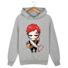 Anime Naruto Gaara Gedruckt Hoodies Fleece Mit Kapuze Sweatshirts Neue 2017 Mens Cartoon Hoody Kostenloser Versand