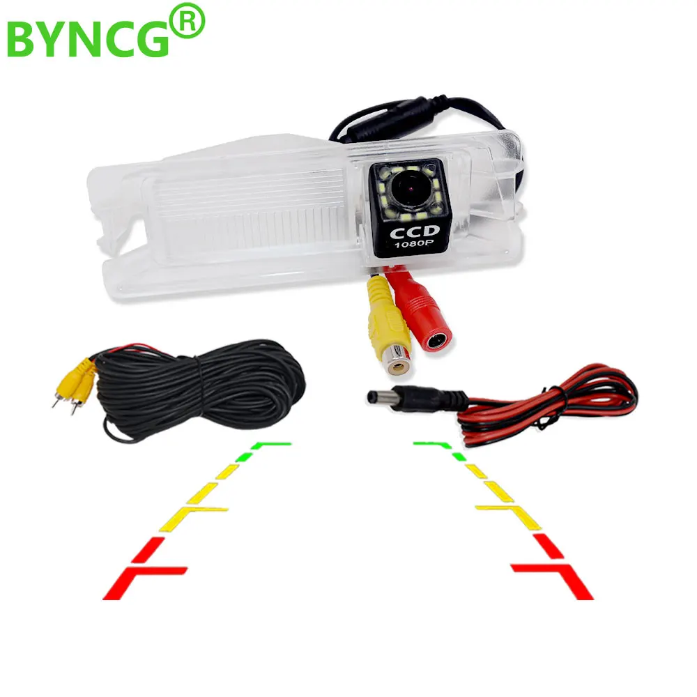 

BYNCG Waterproof 12 LED Rear view Camera BackUp Reverse Parking Camera for 2010 Nissan March Renault Logan Renault Sandero W