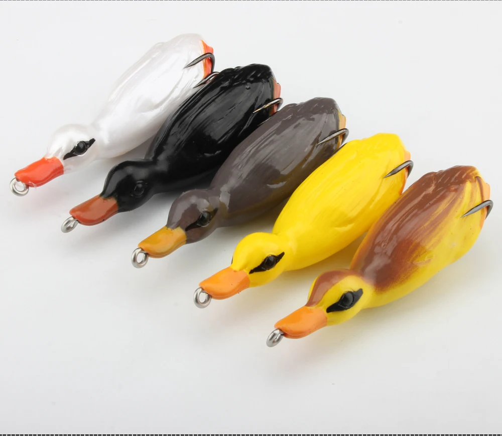 ROSEWOOD 1PCS Pesca Pike Fishing Lure Artificial Bait 21.8g 105mm 3D Duck Lure Soft Baits Fishing Wobblers Bass Lure  (11)