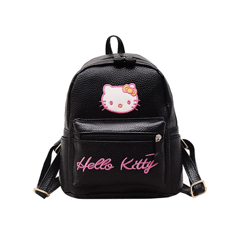 Hello kitty сумка модная сумка на плечо рюкзаки Kawaii hellokitty модные женские сумки на одно плечо из искусственной кожи детские плюшевые сумки - Цвет: A