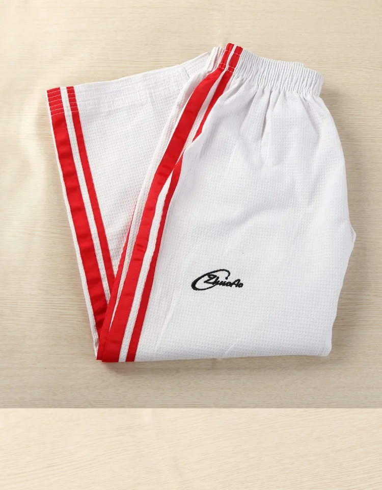 Criança para Adulto Taekwondo Calças Dobok Kwon Fazer Uniformes Karate Azul Preto Profissional Formadores Roupas Tae