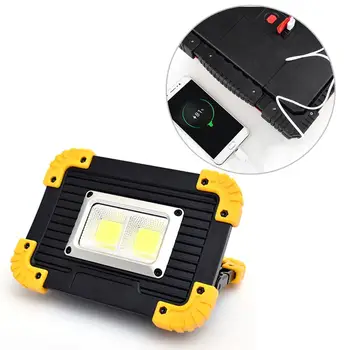 

2018 New Arrival COB Rechargeable Work Light Floodlight USB Charging Portable Searchlight Emergency Light Hot Selling