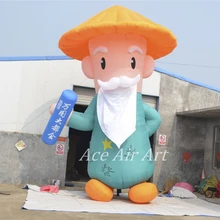 Подгонянный гигантский надувной Персонаж Мультфильма надувной мастер Реплика кунг-фу для рекламных мероприятий