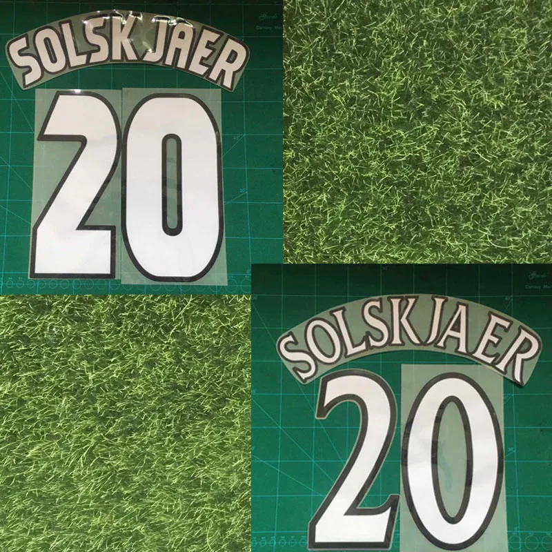 

Retro SOLSKJAER Nameset Lextra #20 SOLSKJAER Printing Soccer Patch Badge