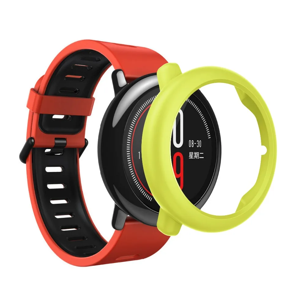 Красочная защитная рамка для HUAMI AMAZFIT Smart Watch, жесткий корпус из поликарбоната, чехол для Xiaomi Amazfit, аксессуары для часов