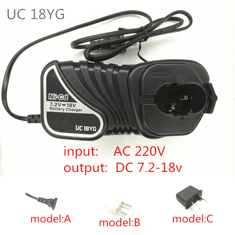 Charger for Hitachi UC18YG 7.2V 9.6V 12V 14.4V 18V EB712S FEB7S EB714S EB912S FEB9S EB12S FEB12S