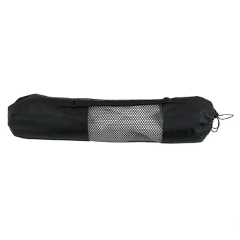 

Hot sell Portable Sports Yoga Mat fitness Gym bag Polyester Nylon Mesh black backpack for health beautity sports wholesale