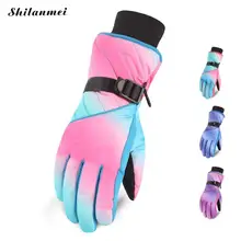 

Winter Professional Ski Gloves Girls Boys Waterproof Warm Heated Gloves Snow Windproof Skiing Snowboard Gloves Anti-Skidding