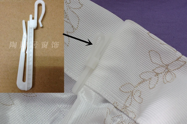 Adjustable Height ABS Plastic Curtain Hook Japanese Style Korean Style