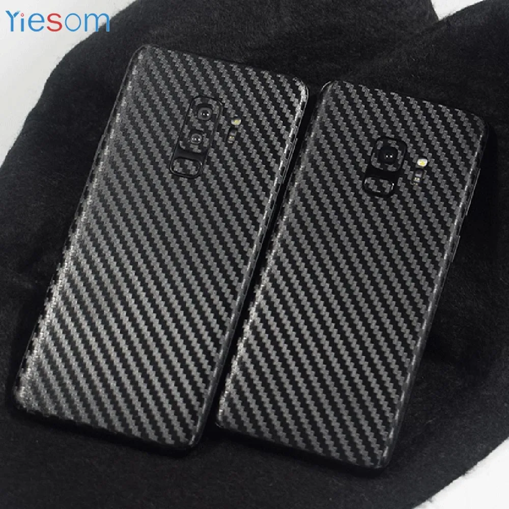 YIESOM 3D Carbon Fiber Skins Back Film For Samsung Galaxy S9 Plus Body Paste Protective Stickers GALAXY S8 | Мобильные телефоны и