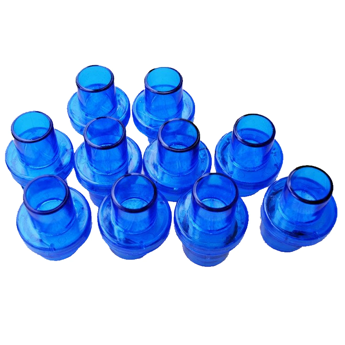 100Pcs/Pack New CPR Training Mask Valve With One-Way Valve w/Filter First Aid Rescue Practice Device Color Blue Dia 22mm