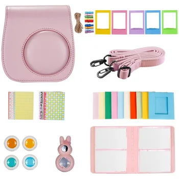 

Neewer 9 in 1 2017 New Pink Instant Camera Accessory Bundles Set for Fujifilm Instax Mini 8/8s:Selfie Lens+Colored Filters+Album