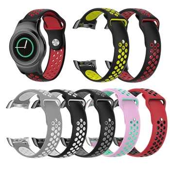 

20mm Watch Strap Silicone For Samsung Gear S2 SM-R720 / SM-R730 Sports Watch Band with Adapter Good Quality Strap