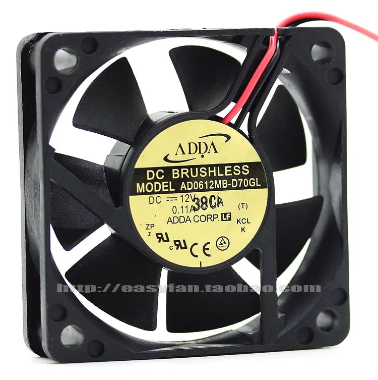 

NEW ADDA 6015 DC12V 0.11A 6CM AD0612MB-D70GL ATX cooling fan